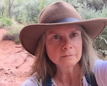 Ann on Red rock trail