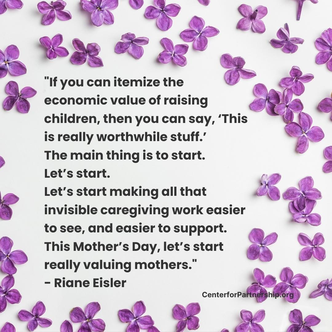 Food For Thought This Mother's Day - The Center for Partnership ...