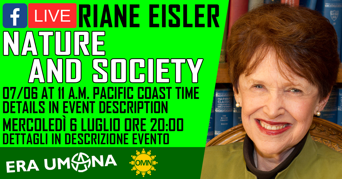 Riane Eisler on Nature and Society flier 